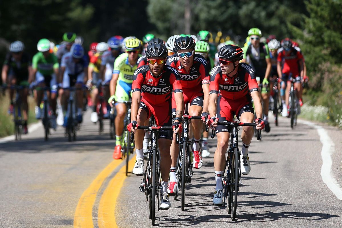 The BMC team controlled the peloton