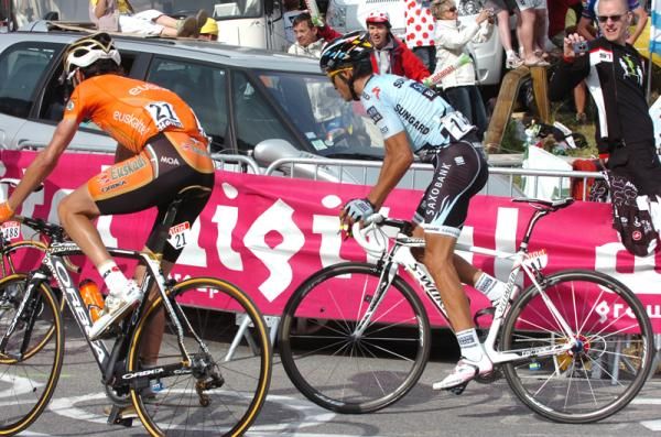 Alberto Contador (Saxo Bank) didn't give in without a fight