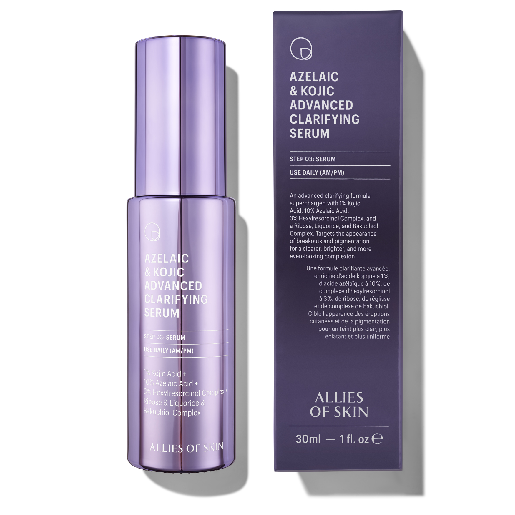 Allies of Skin Azelaic &amp;amp; Kojic Advanced Clarifying Serum 30ml