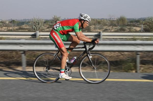 The race winner, Mouhcine Lahsaini (Morocco)