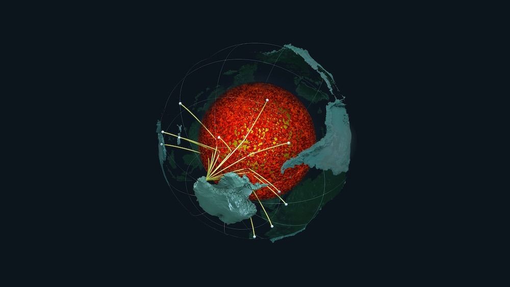 An illustration of the Earth&#039;s core