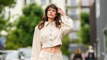 Street style wispy bangs 