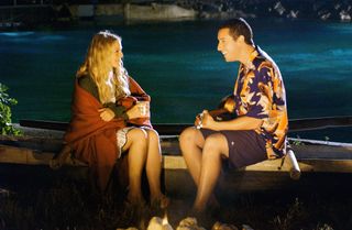 drew barrymore and adam sandler in 50 First Dates