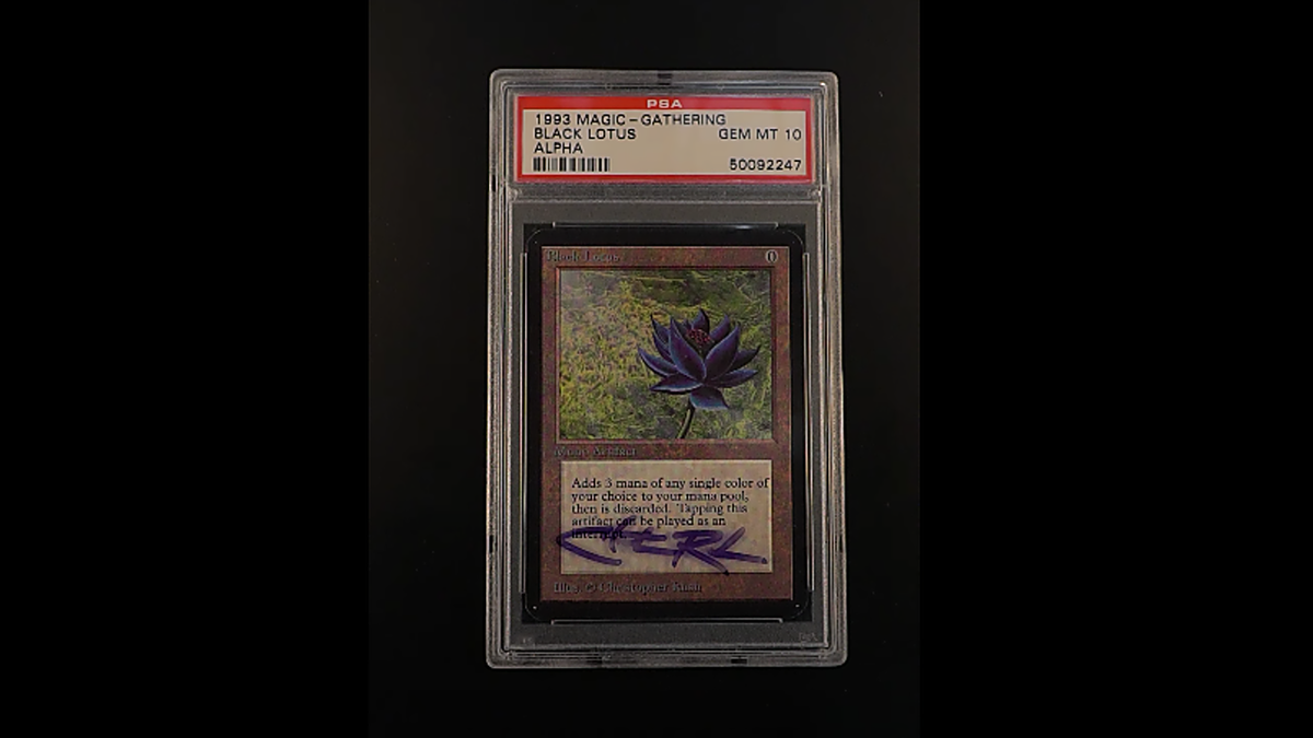 An image of the Black Lotus card from Magic: The Gathering