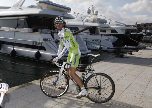 Daniel Oss (Liquigas-Cannondale) in Porto Rotondo.