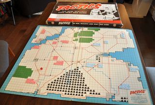 the game board of tactics, one of the first wargames