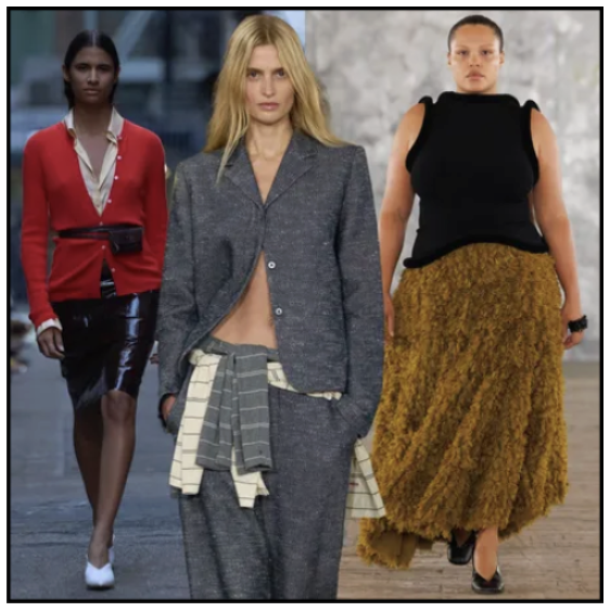 collage of models on the spring 2026 runways 