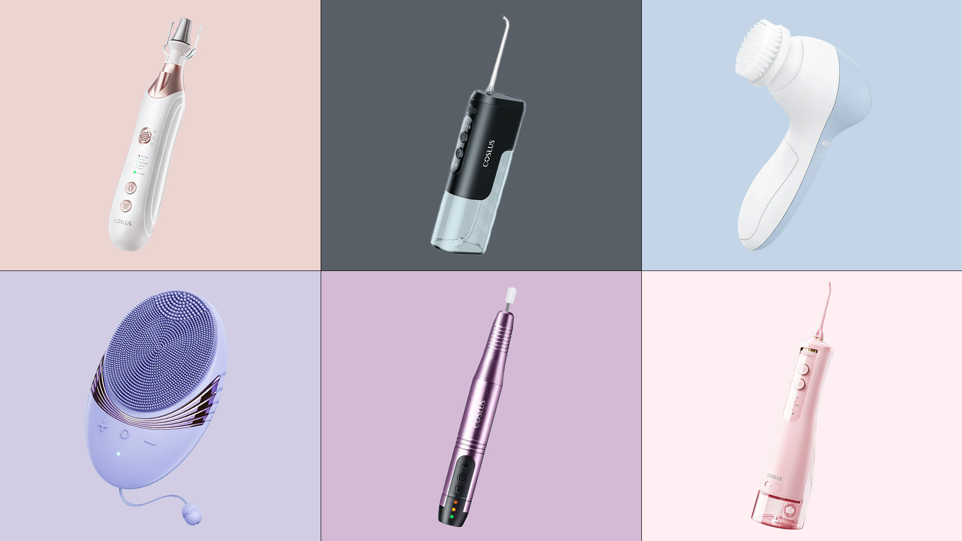 Collage Image of Hygiene Tools That Are On Sale From Coslus 