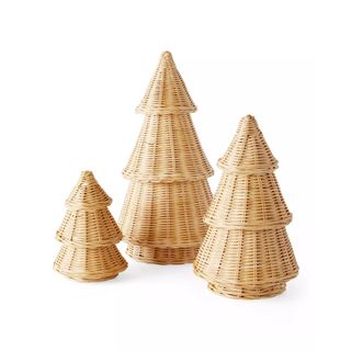 Wicker Christmas Trees