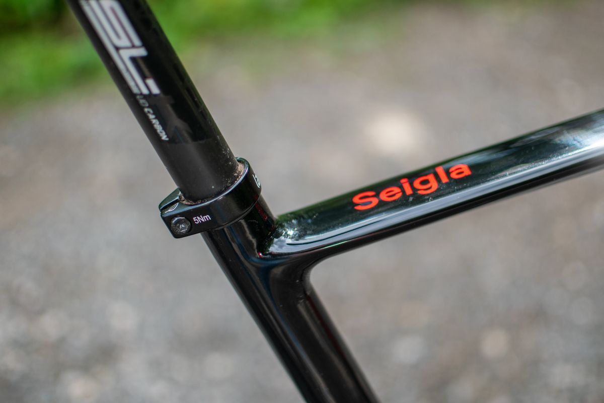 A black lauf gravel bike