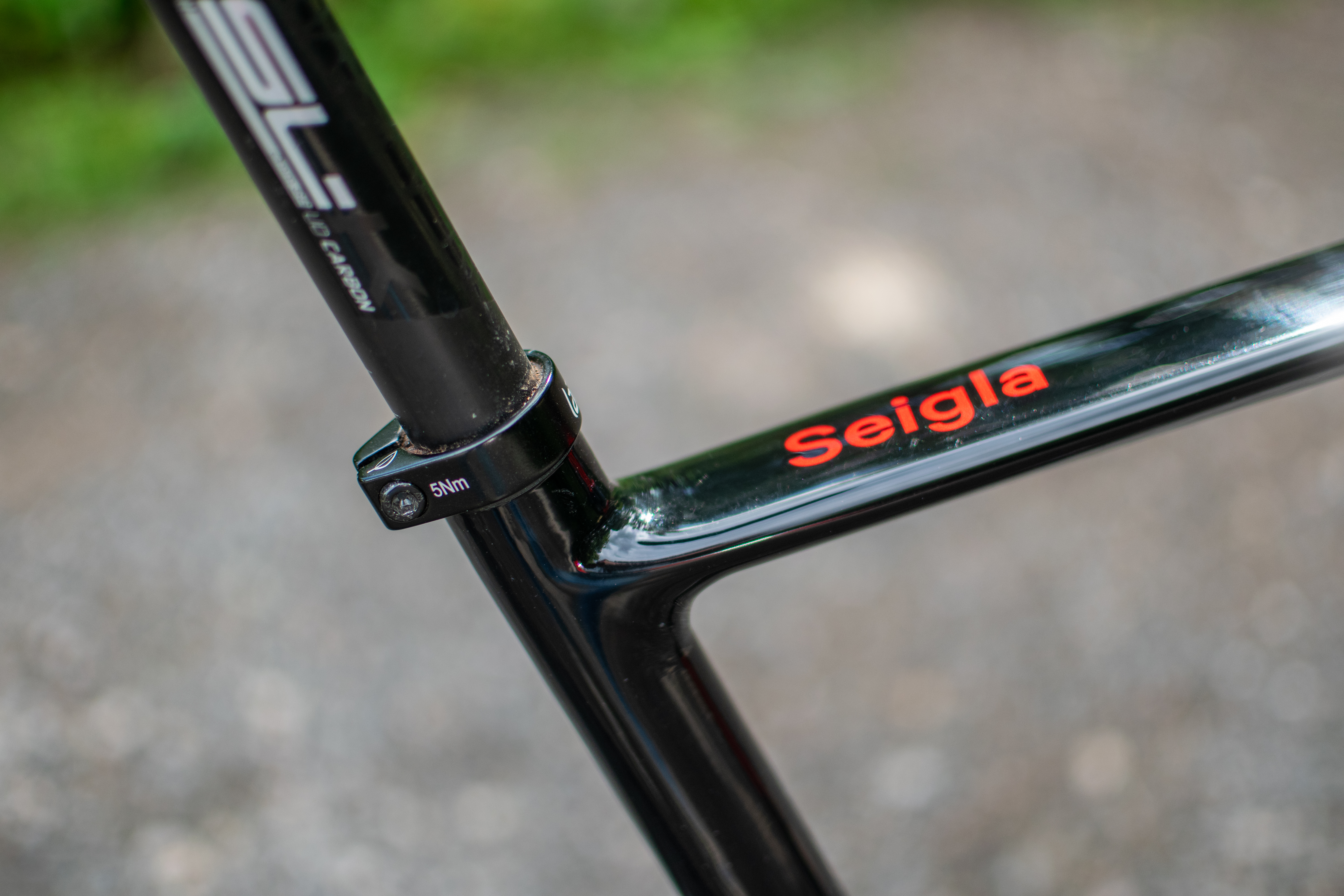 A black lauf gravel bike