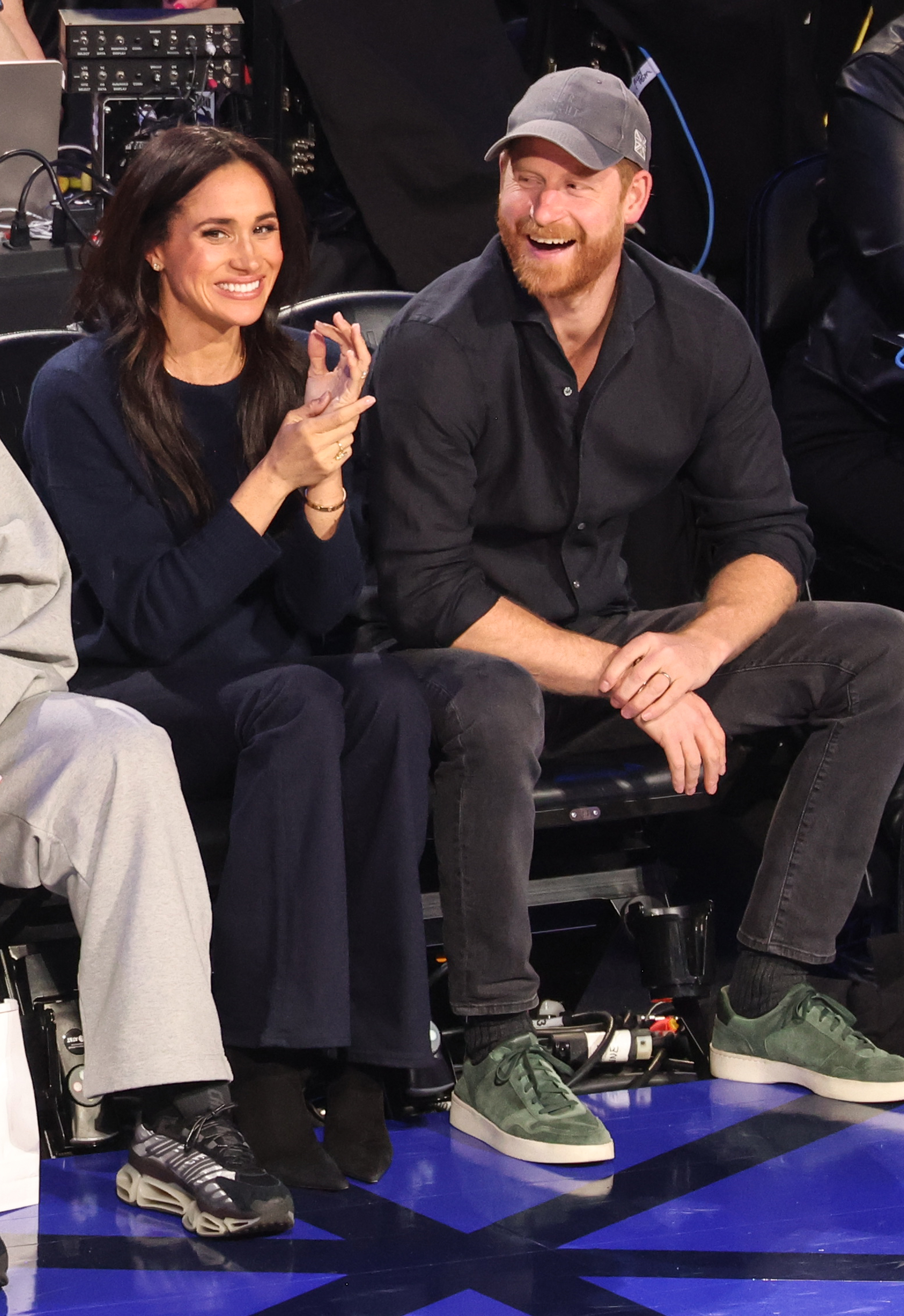 Meghan Duchess of Sussex and Prince Harry Duke of Sussex at The 2026 NBA All-Star Game held at the Intuit Dome on February 15, 2026 in Los Angeles, California
