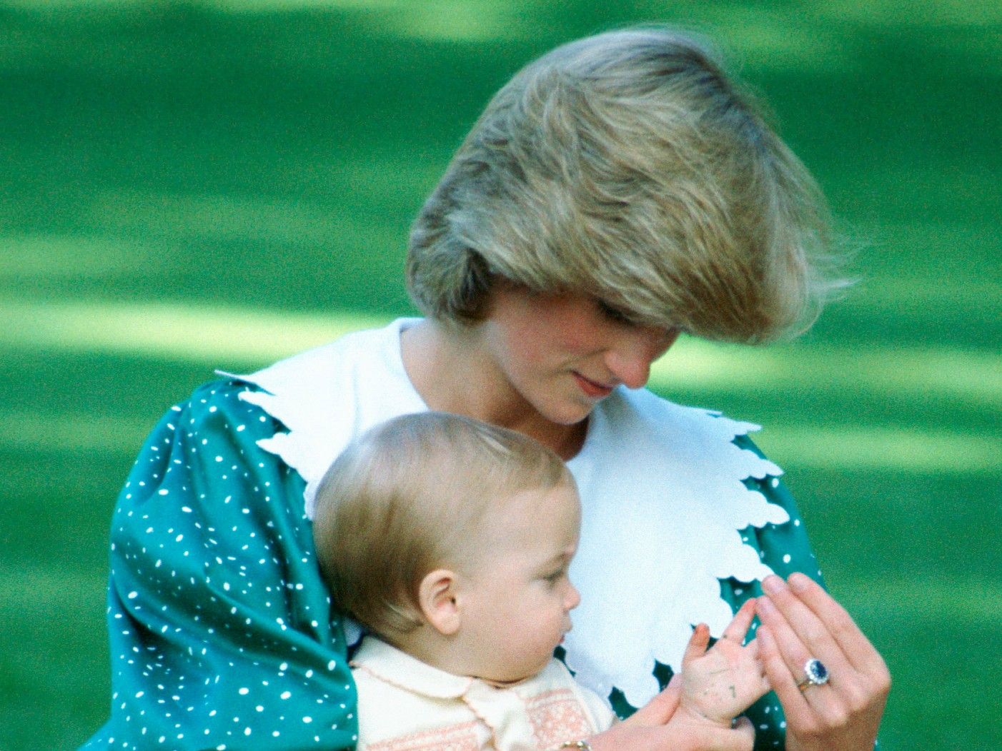 Princess Diana and sons have fun