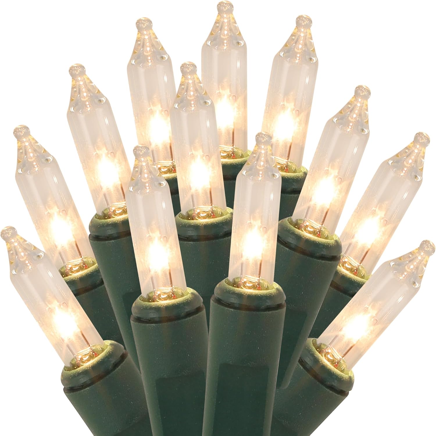 Watereem Clear Christmas String Lights, 100 Count, Incandescent Mini Christmas Lights, Connectable Xmas Tree Light for Indoor Outdoor Garland Birthday Holiday Wedding Festival Party