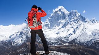 reasons you need binoculars: binoculars in the mountains
