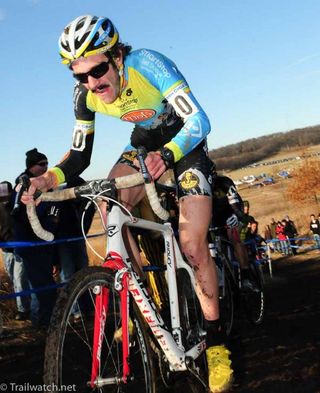 Travis Livermon (SmartStop-Mock Orange Bikes p/b Ridley) riding in 9th position mid-race