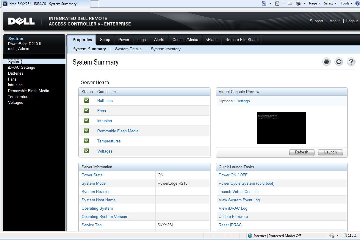 For web-based remote management you&rsquo;ll need Dell&rsquo;s iDRAC6 Express or Enterprise modules.