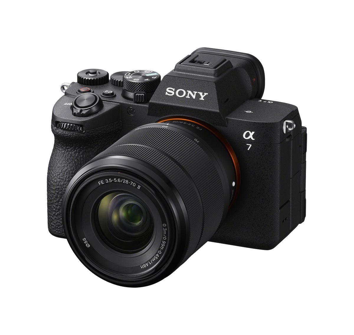 Sony A7 V on a white background
