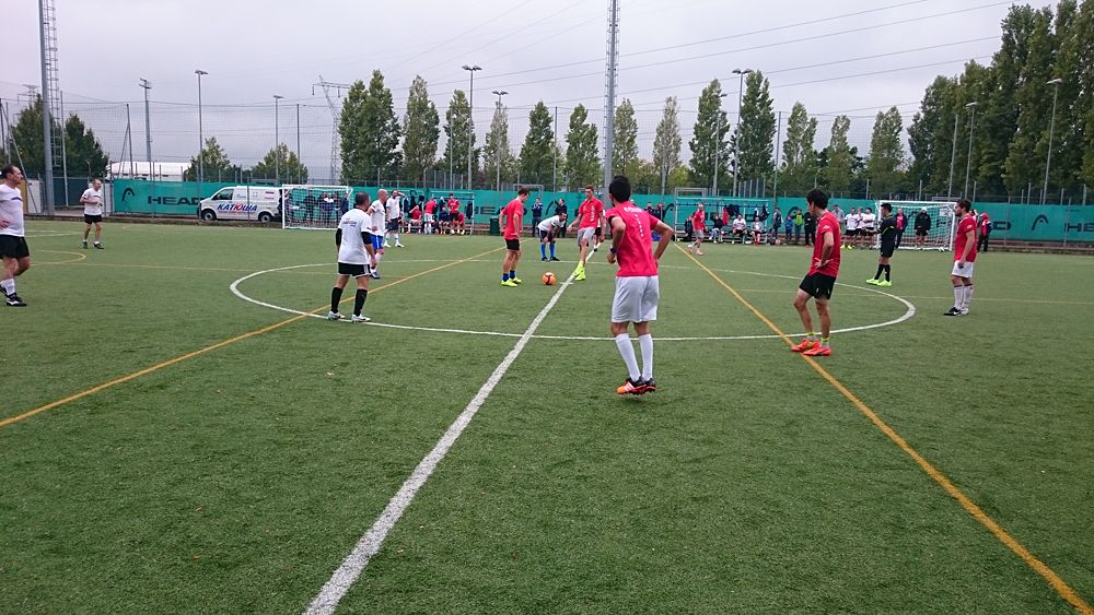 Katusha host their annual team-staff soccer match in Peschiera del Garda, Italy