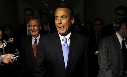 House Speaker John Boehner (R-Ohio) is showing some shrewd negotiating skills, says E.J. Dionne in The Washington Post, by demanding spending cuts that far exceed what the GOP could hope to g