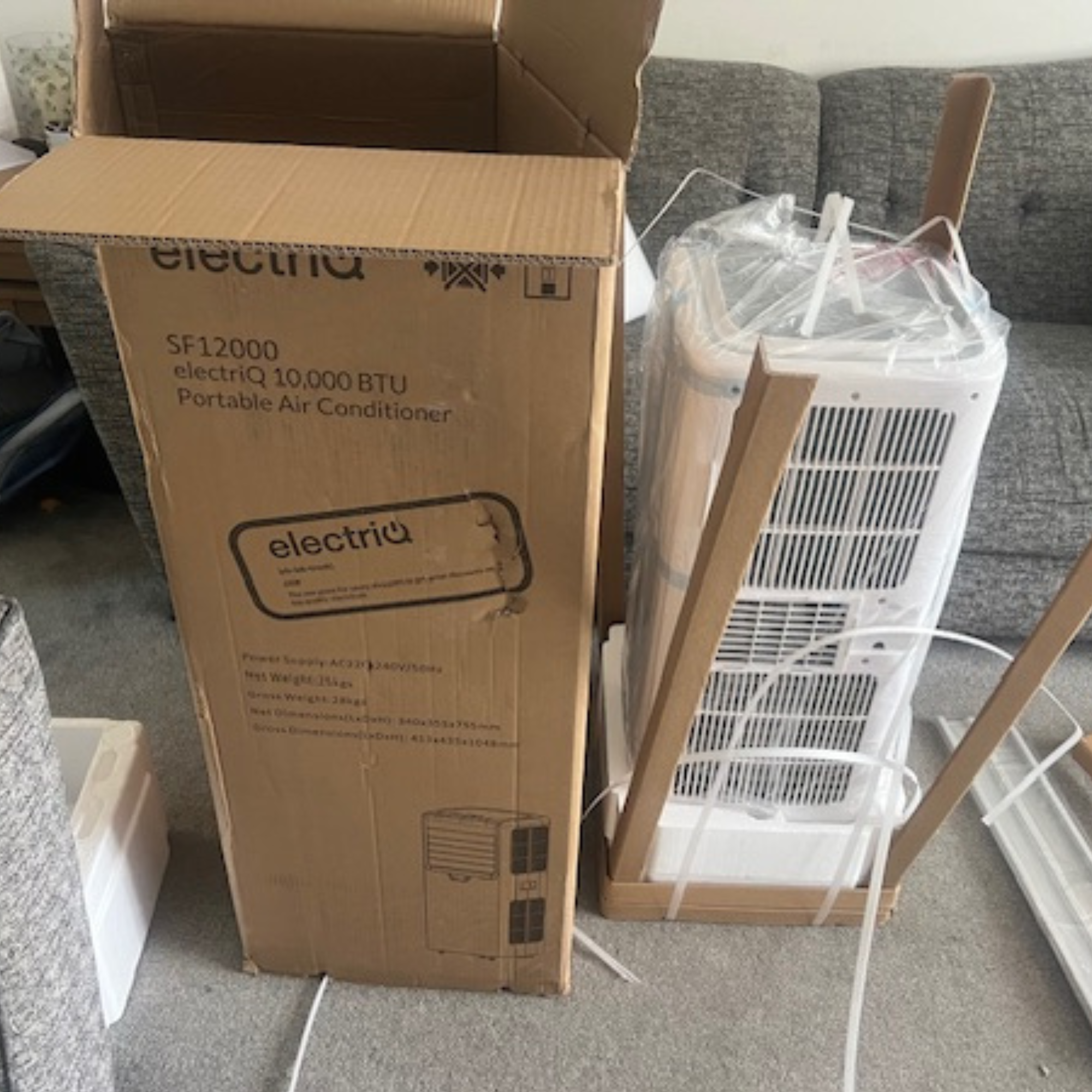 Unboxing of electriQ 10000 BTU Portable Air Conditioner
