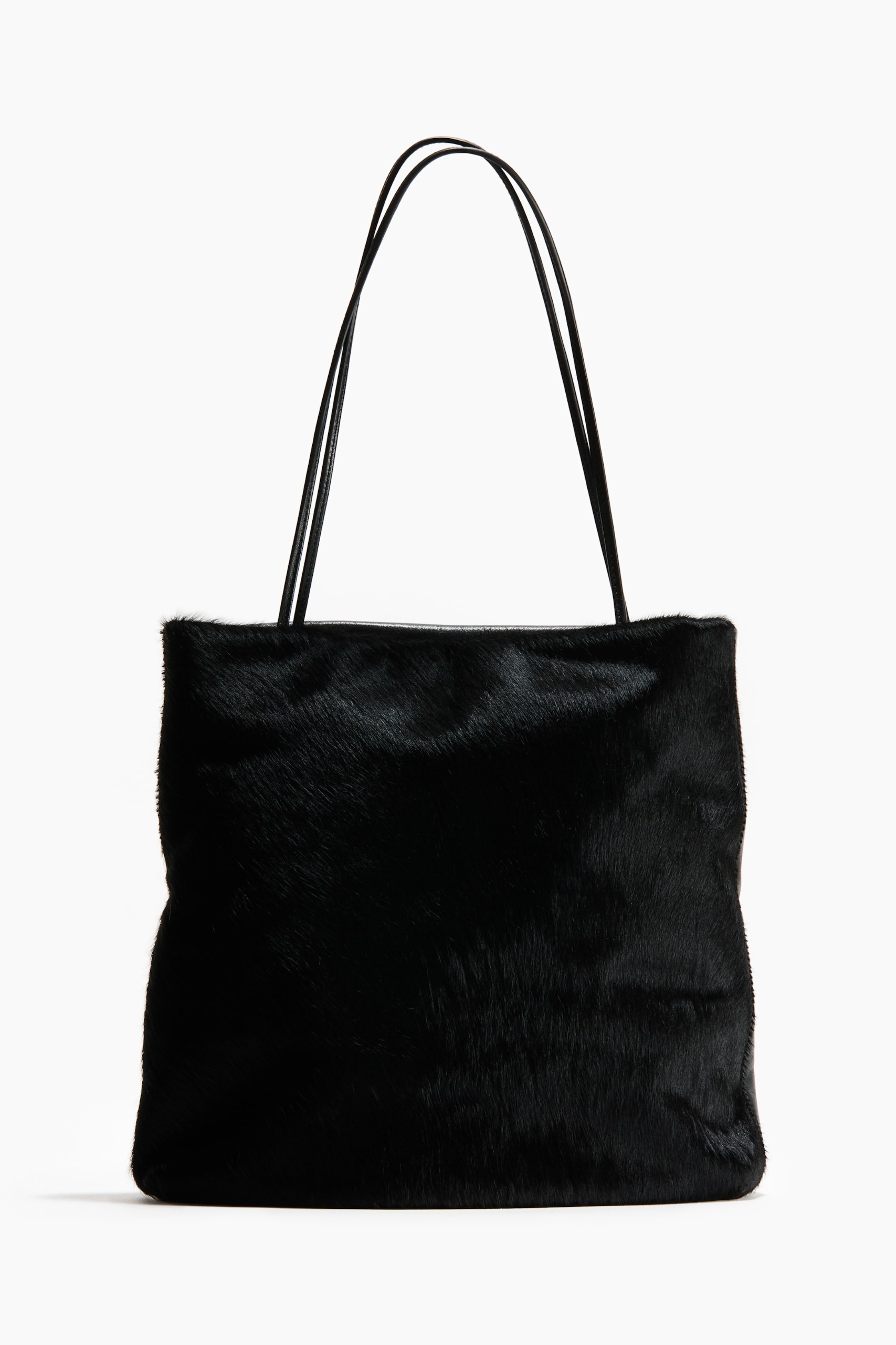 Napped-Finish Leather Shoulder Bag