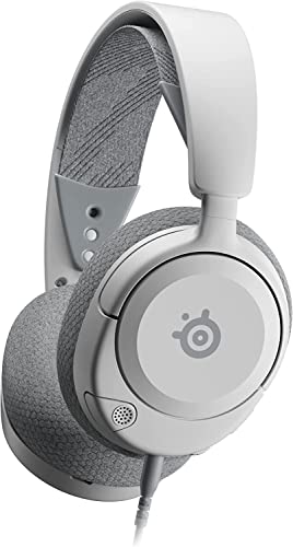 Steelseries Arctis Nova 1p Ps5 Headphones - Gaming Headset - 360° Space Sound - Memory Foam Ear Pads - Noise Cancelling Microphone - Also for Pc, Ps4, Switch, Xbox - White