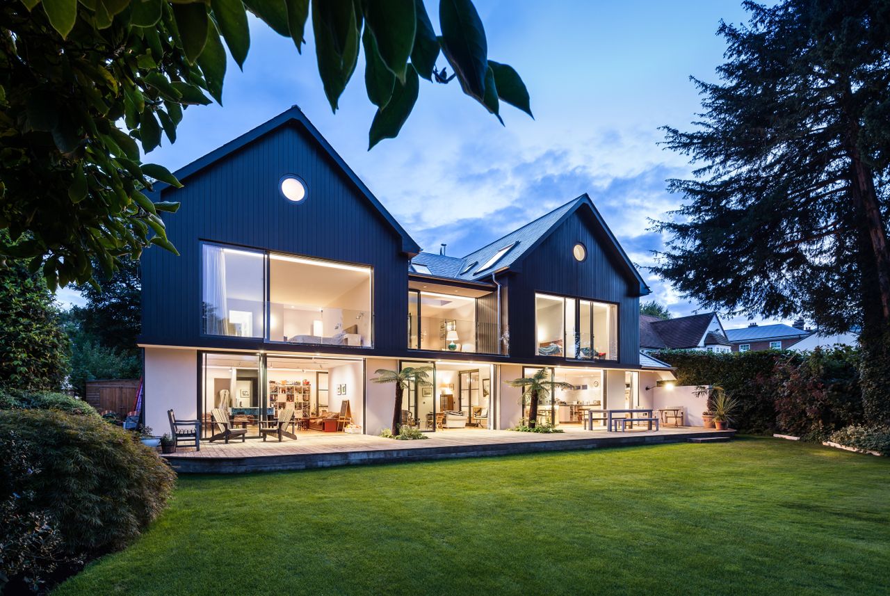 bungalow with second storey extension