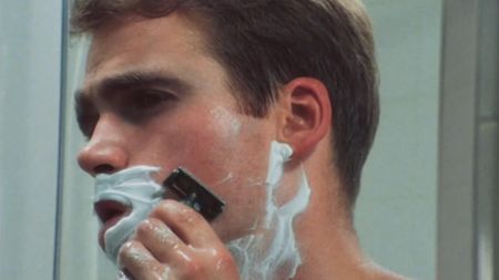 Peter Bernuth doing a morning shave in The Big Shave