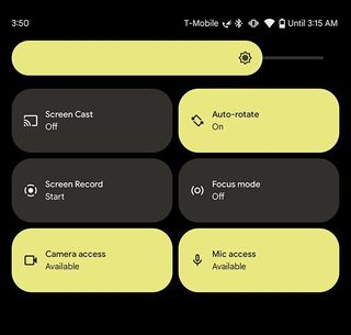 Android 12 Camera Mic Toggle Quick Settings