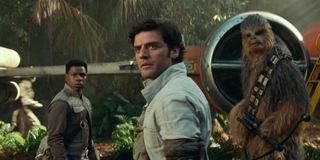 Finn, Poe, and Chewie in The Rise of Skywalker