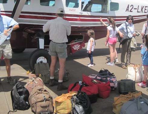 Our private charter which brought us into camp.
