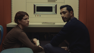 Riz Ahmed opposite Jessie Buckley in Fingernails, a new romantic drama on the Apple TV Plus streaming service.