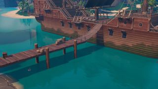 Fortnite unicorn floatie Lazy Lagoon pirate ship
