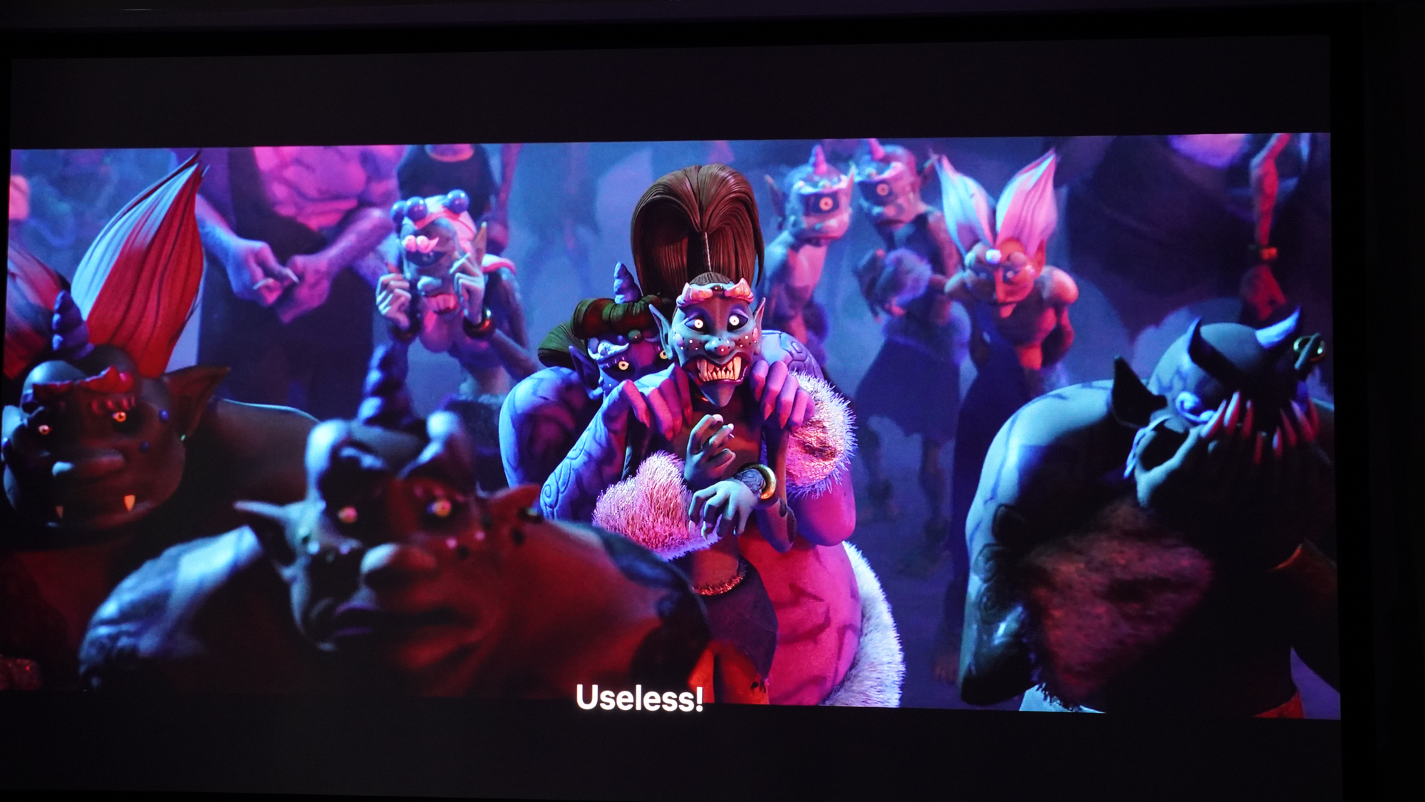 Xgimi Horizon 20 Pro 4K projector picture projected on a white wall