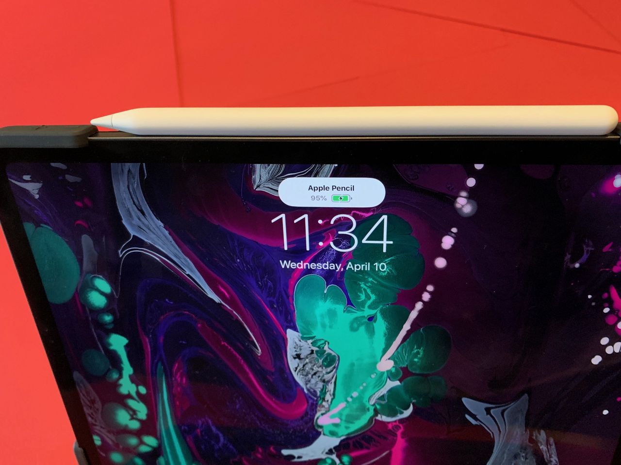 Magnetic Apple Pencil charging is not hindered on the Logitech Folio Slim Pro