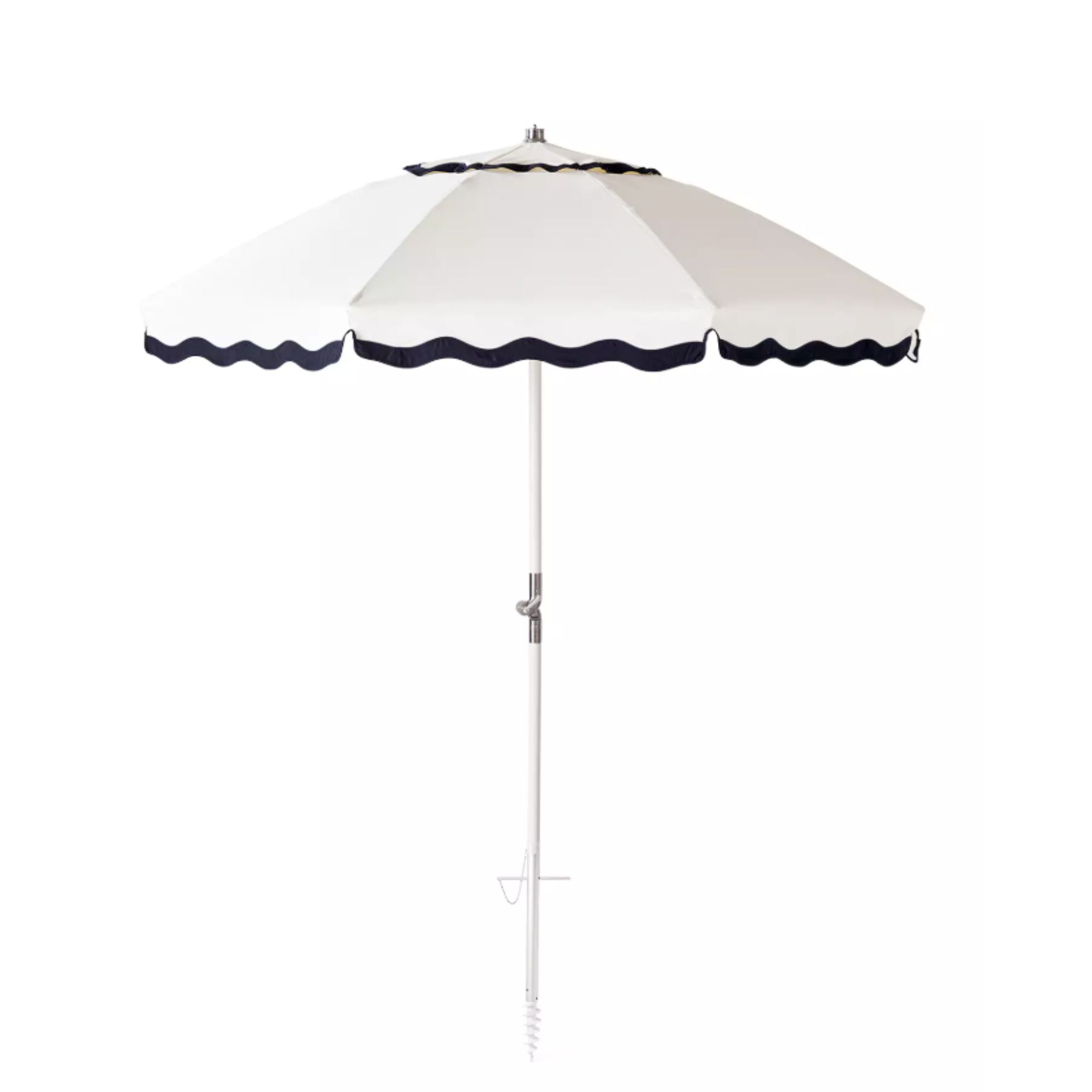 Garden umbrella with scallop edge 