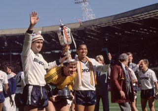 Luton Town celebrating winning the 1988 League Cup final