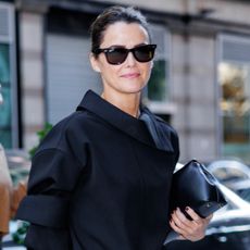 Keri Russell was spotted at a Diplomat event wearing the capri pants trend