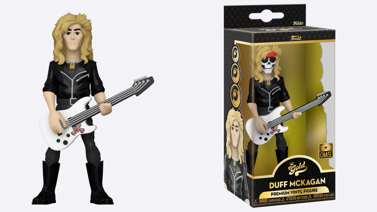 A picture of the Duff McKagan Funko Vinyl Gold figurine