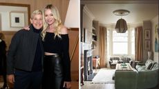 Ellen DeGeneres and Portia de Rossi / Cozy living room