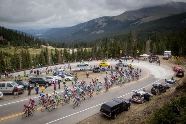 The peloton faced a challenging opening to stage five with the ascent of Hoosier Pass straight out of Breckenridge.
