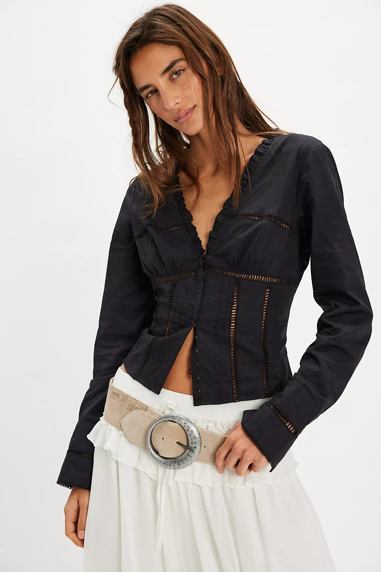 Frankie Corset Long Sleeve Top