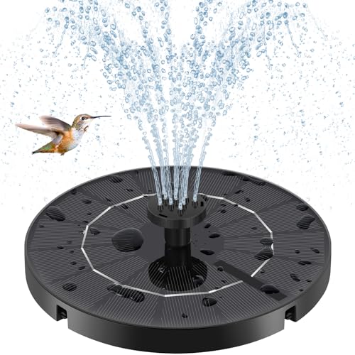 Solar Fountain for Bird Bath, Solar Water Fountain With Multiple Nozzles &amp;amp; Fixed Pipes, Upgraded Version 3.5w Solar Water Pump, Suitable for Bird Bath, Garden, Courtyard, Fish Tank, Outdoor