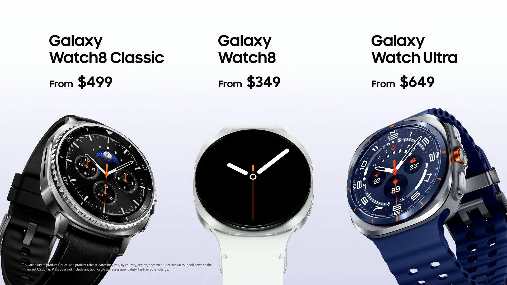 Watch 8 and Watch Ultra pricing