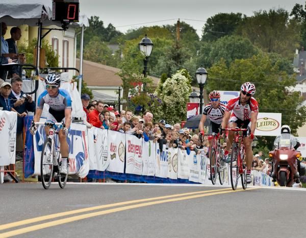 Ryan Roth (Spider Tech) outsprinted a disappointed Frank Pipp (Bissell Pro Cycling) for the win. Tom Zirbel (Jamis/Sutter Home), who lead out the sprint, took third.