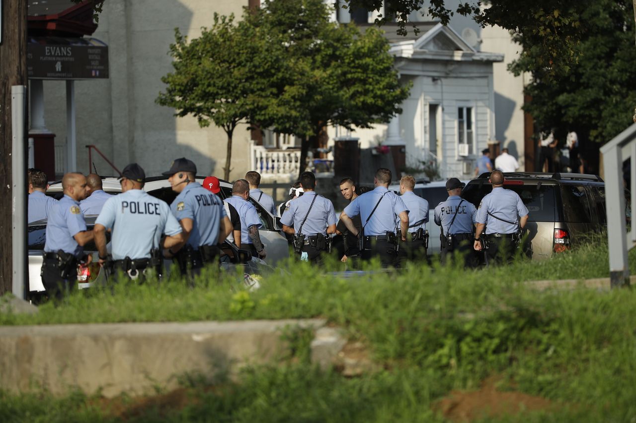 Police officers in Philadelphia.