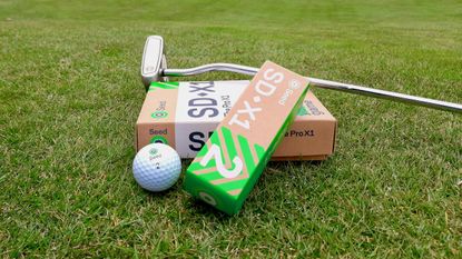 Seed XD-S1 golf ball in packaging