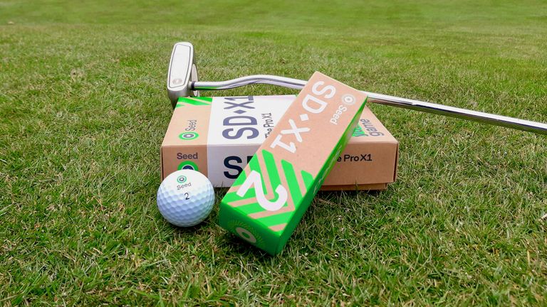 Seed XD-S1 golf ball in packaging