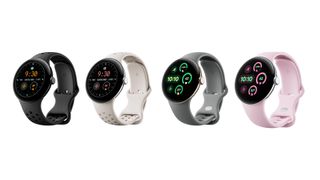 Google Pixel Watch 3 in four colours